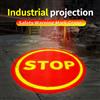 Waterproof industrial warning projection light