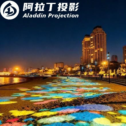 沙滩亮化图案效果图